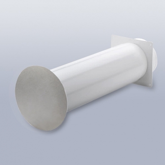 Mauerkasten flow Star, � 125, Anschluss rund